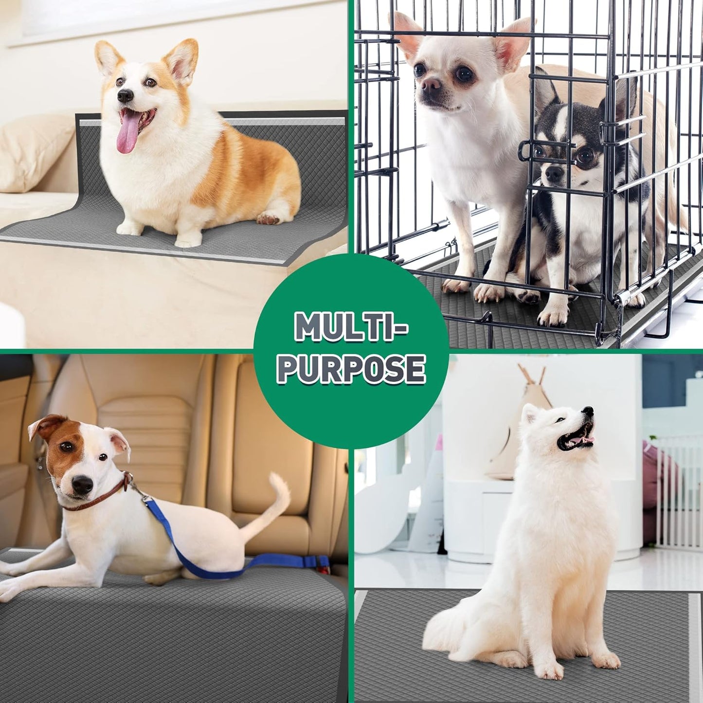 Pet Training Pads-50 Pcs Leak-Proof Surface Quick-Dry