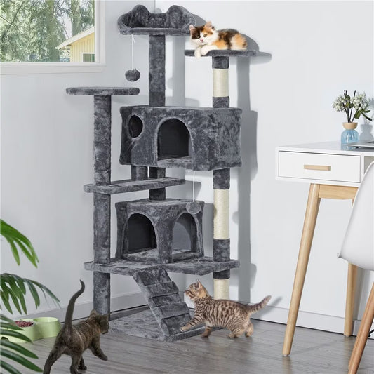 Large Multi-Level Cat Tree with 2 Condos