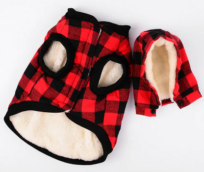 Flannel Dog Vest