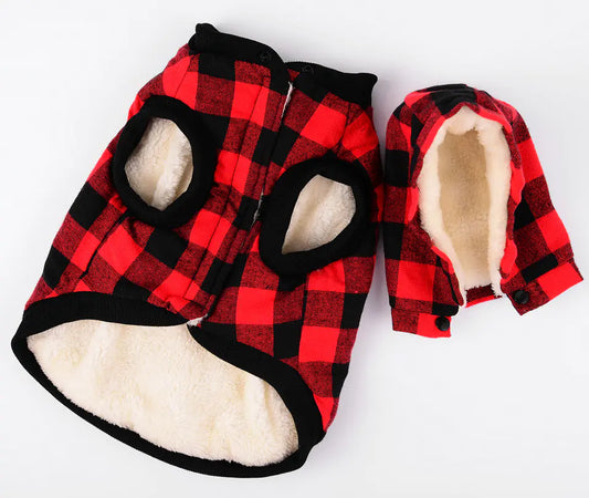 Flannel Dog Vest